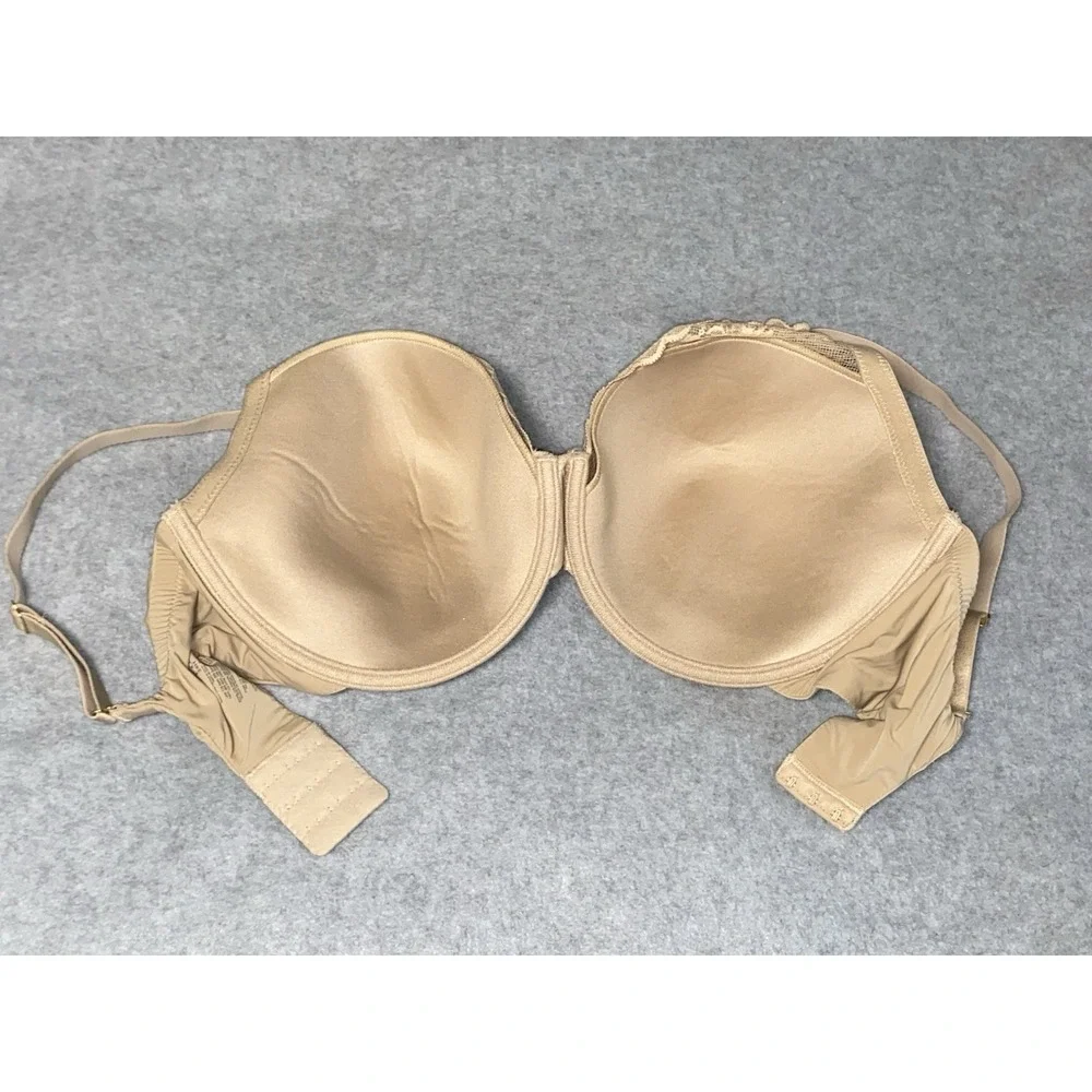Natori Bra Size 34 H EUC Nude Lace Padded Underwire T Shirt Bra Elevated Basic - Picture 2 of 5